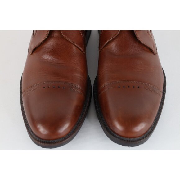 Johnston & Murphy Mens 10 Sheepskin Leather Toe Cap Chukkas Chukka Boots Brown main image 4